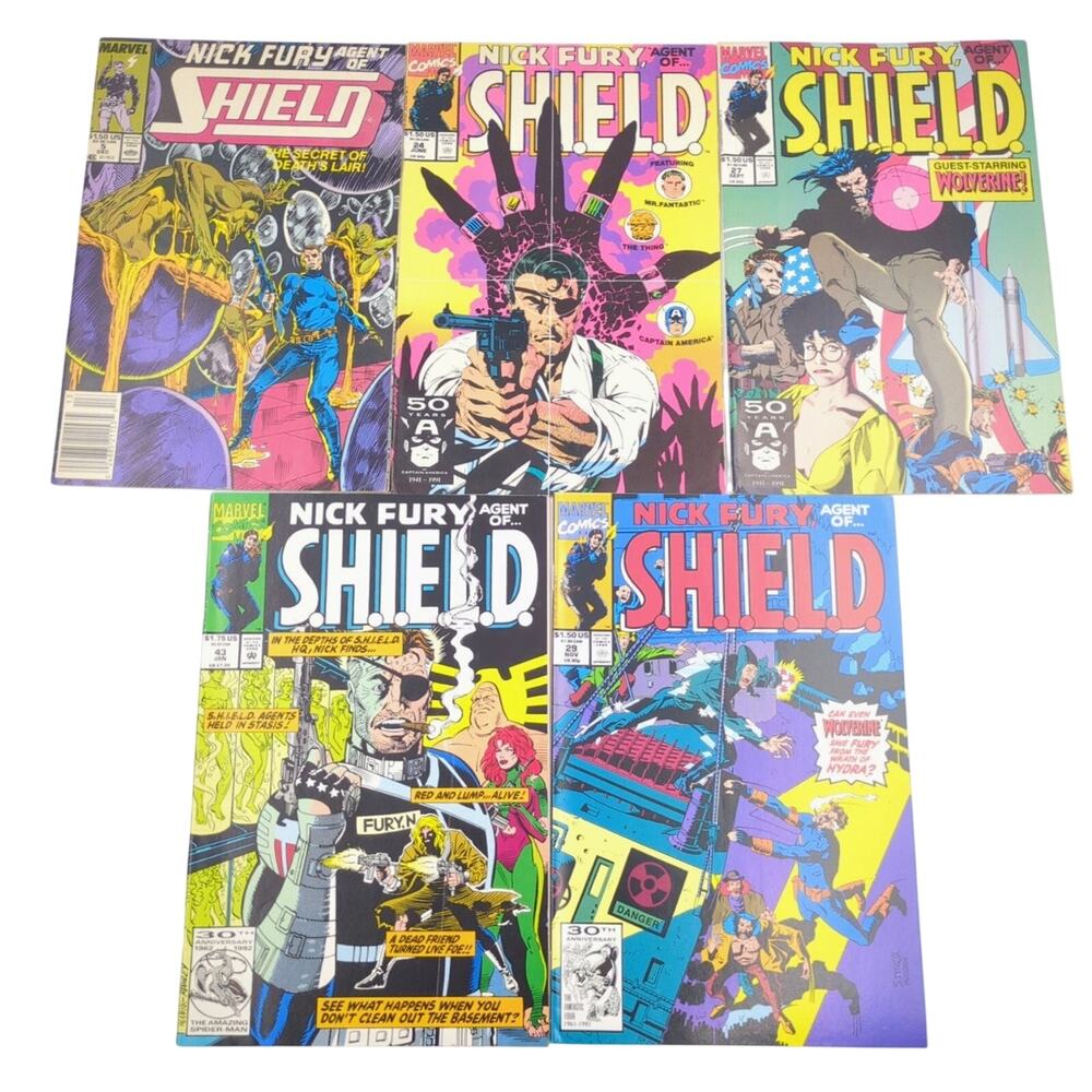 Nick Fury Agent of SHIELD Comic 5 Issue Lot 5 24 27 29 43 Marvel Modern Age